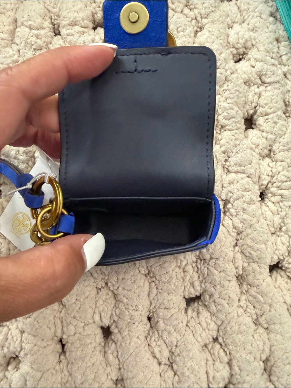 Tory Burch Sawyer Mini Bag Key Fob - NWT - Picture 7 of 7